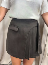 Elegant Skirt Choco Suedine Dress for Women